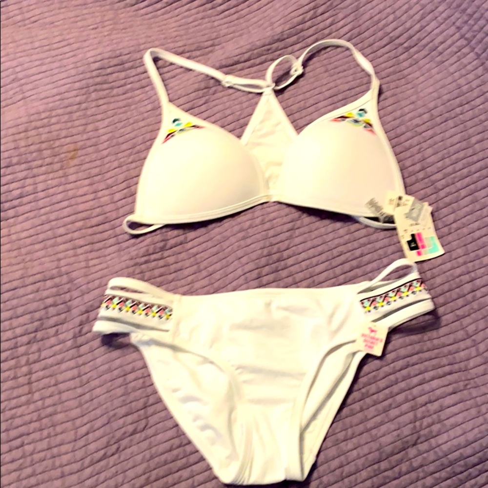 VS Pink white bikini NWT